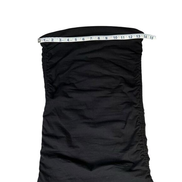 Lanston Strapless Mini Dress Tube Top DrawstRing Sides Light Weight Size Small - Picture 6 of 9
